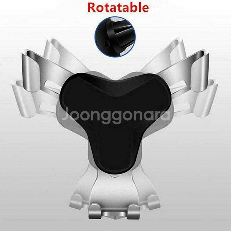 새 은색 차량용 메탈 송풍구 핸드폰 거치대 핸드폰고정--1