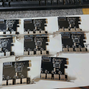 pci용 usb(4포트)확장키트 usb3.0 8장일괄
