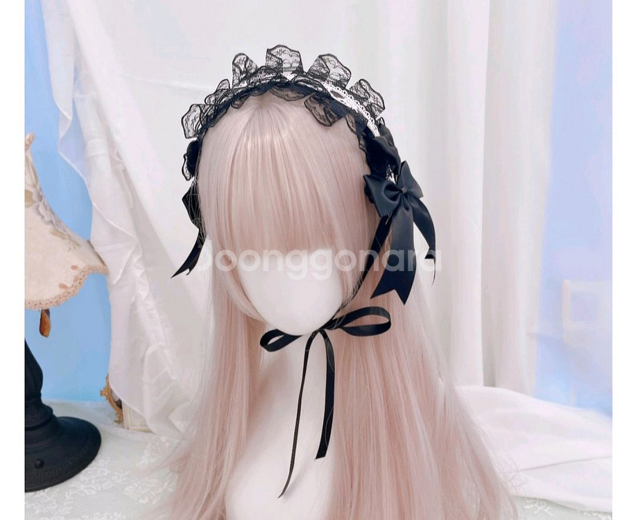 고스 / 지뢰계 / 멘헤라 : 로리타 머리띠 2개 일괄--2