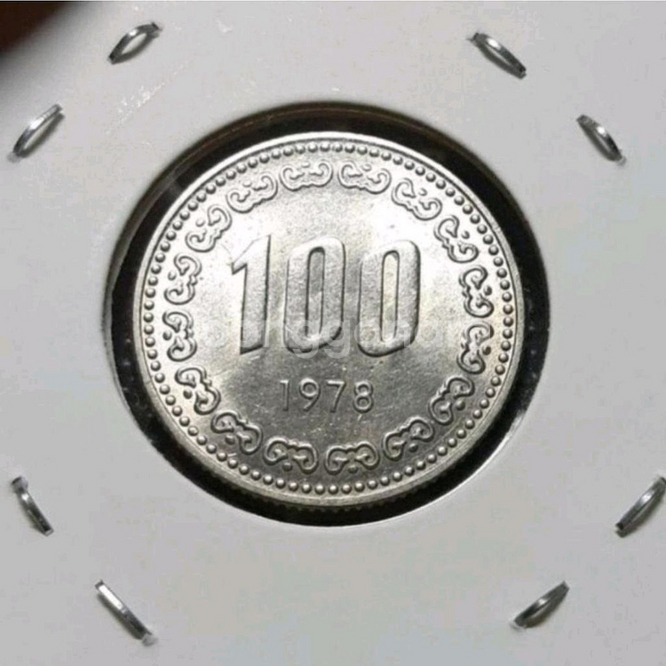 한국은행 1978년 100원 미사용 주화.화폐 동전--1