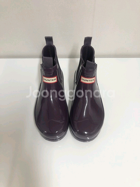 (170사이즈)헌터 키즈 오리지널 숏 첼시 레인부츠--0