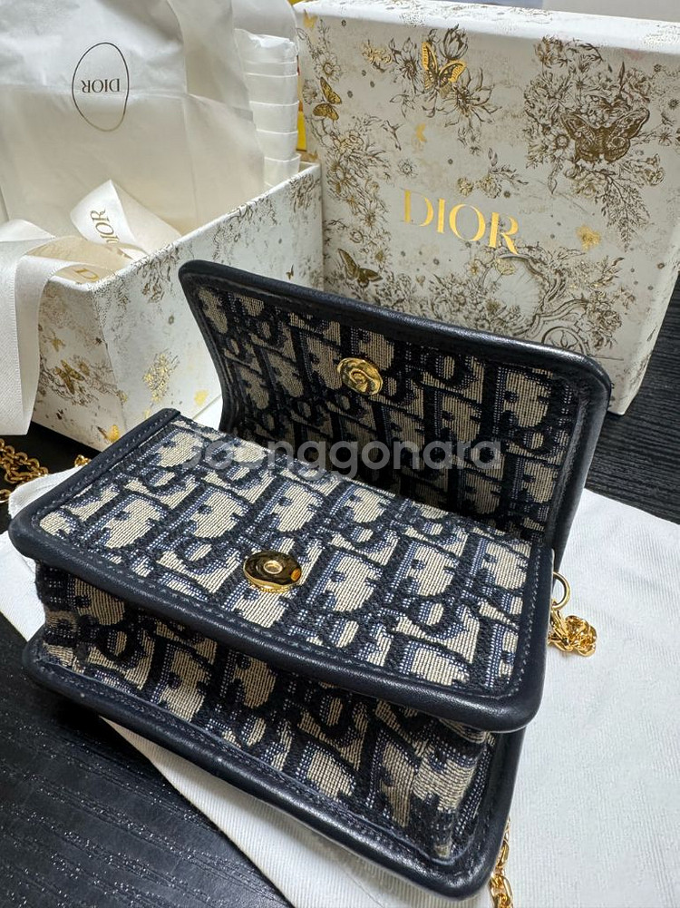 풀구성) 디올 오블리크 나노 벨트백 체인백 미니백--6