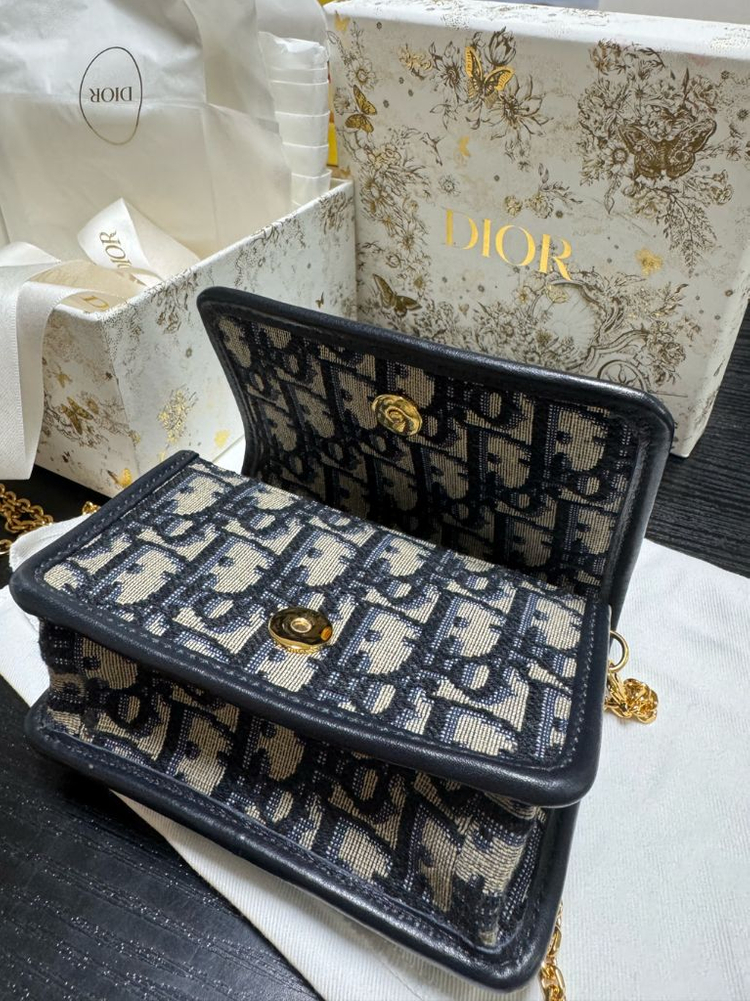 풀구성) 디올 오블리크 나노 벨트백 체인백 미니백--6