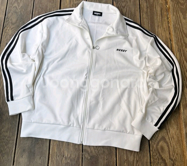 널디 화이트 흰검 트랙탑 져지집업 105/XL--0