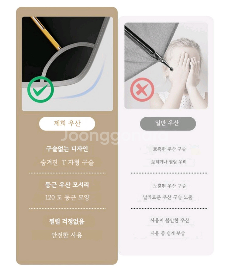 양산 겸용형 어린이 안전 우산(새상품)--7