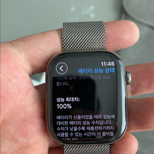 (애케플) 애플워치10 46mm 네츄럴 티타늄 팝니다