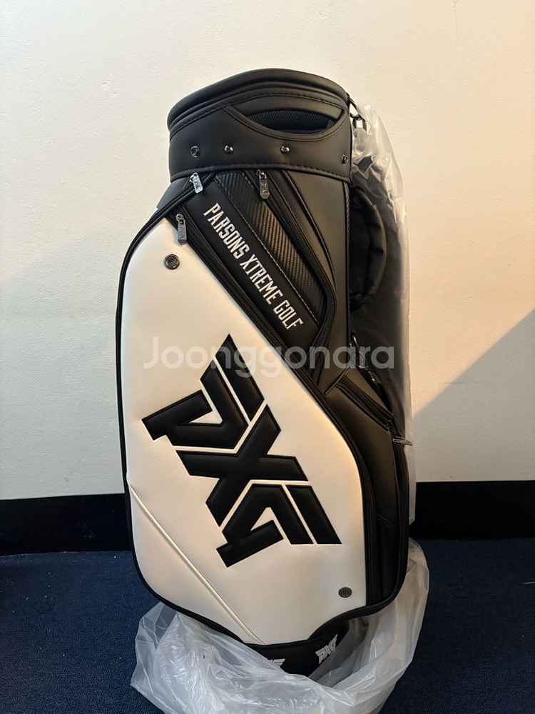 pxg 투어백 골프백 캐디백 화이트 새상품--3