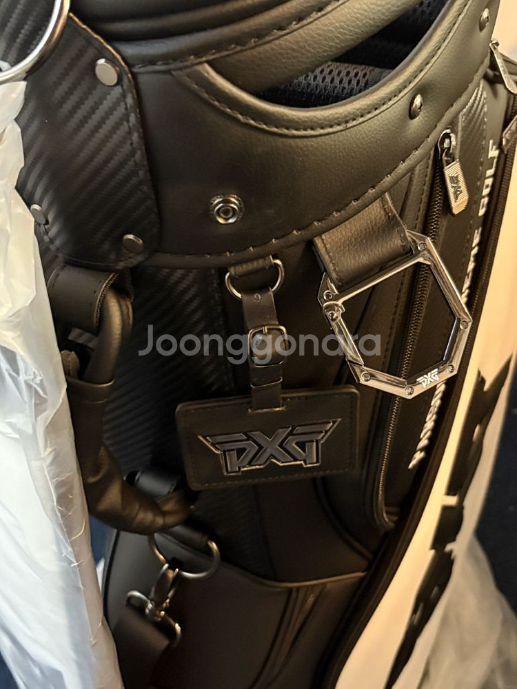 pxg 투어백 골프백 캐디백 화이트 새상품--8