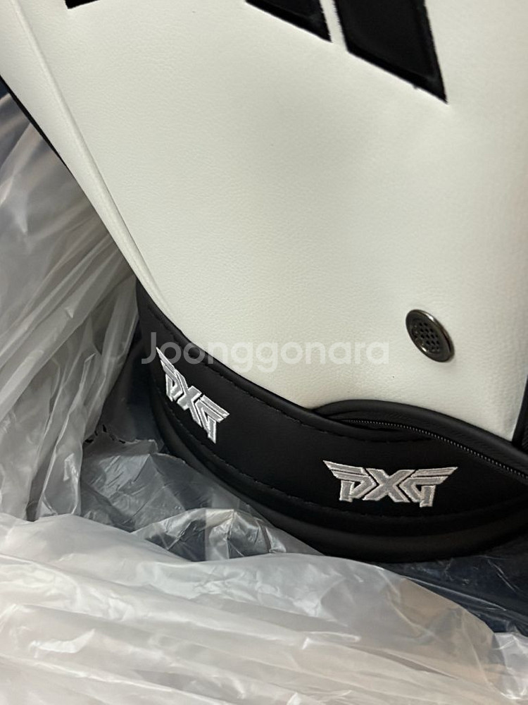pxg 투어백 골프백 캐디백 화이트 새상품--9