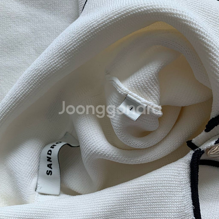 산드로 크롭 니트 반팔--5