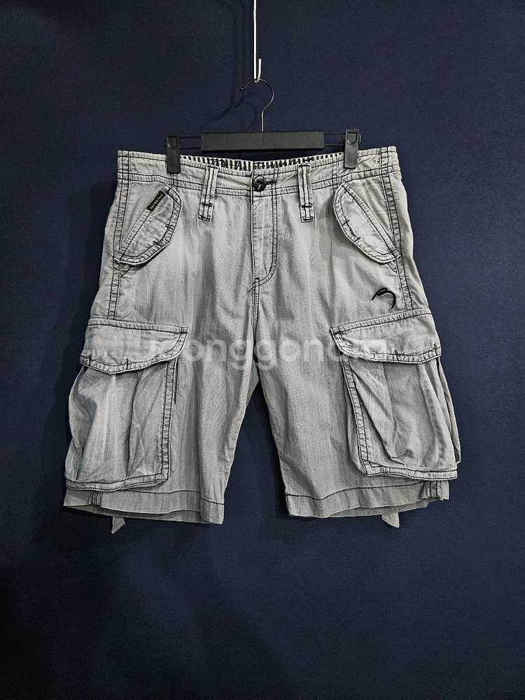 빈폴 그레이컬러 남성 허리 32 빈티지 카고반바지--0