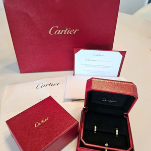 까르띠에 러브 후프 이어링 핑.골