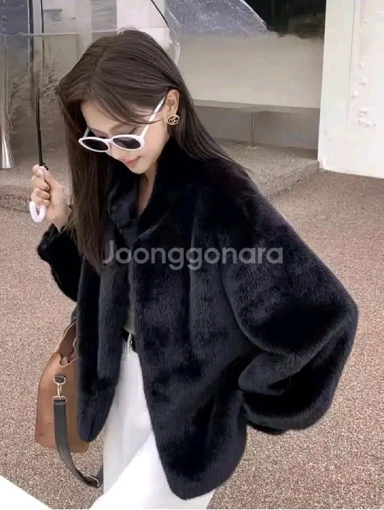 [새상품] 고퀄리티 모조 밍크코트 에코 퍼 자켓--0