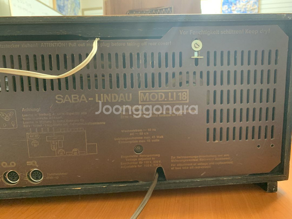 SABA Lindau Li18 진공관 라디오--5