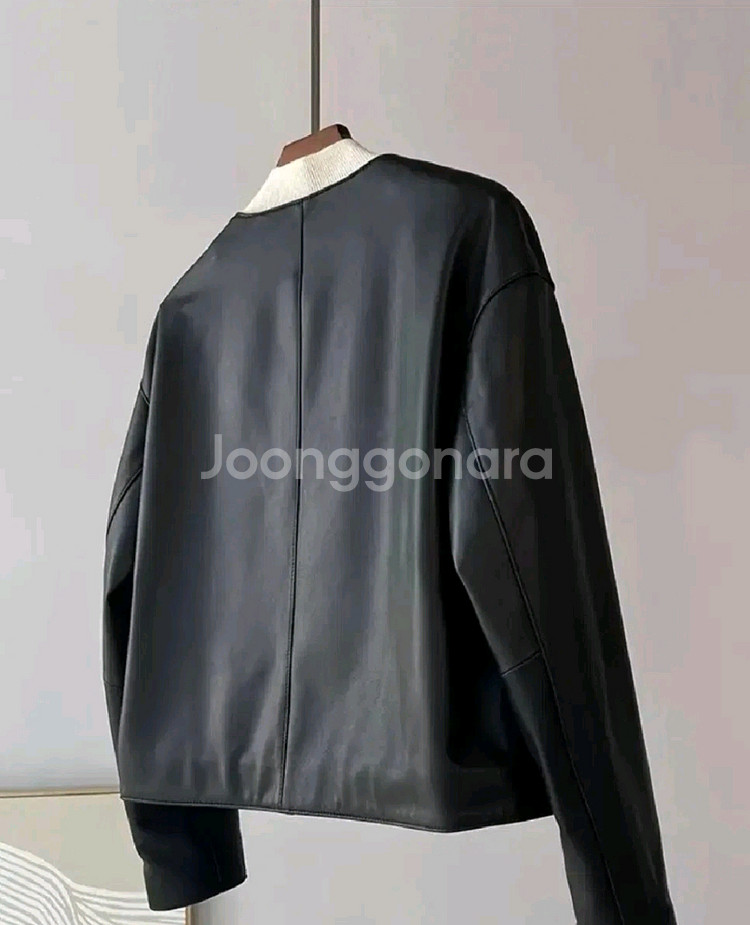 [새상품] 시크한 블랙 PU 가죽 자켓--2
