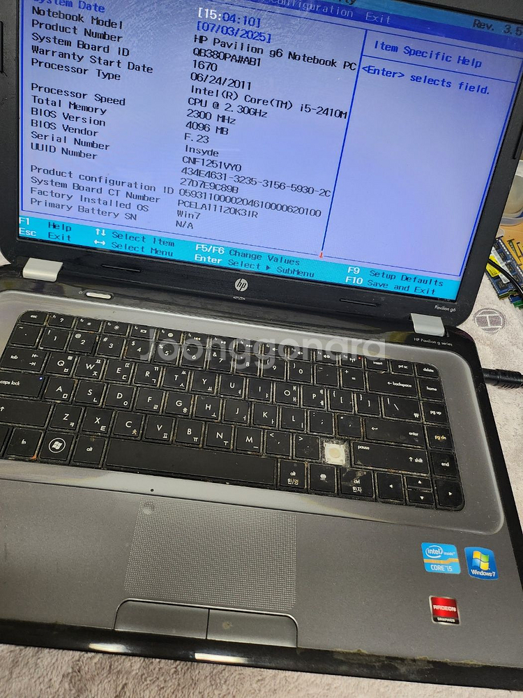HP PAVILION G6--2