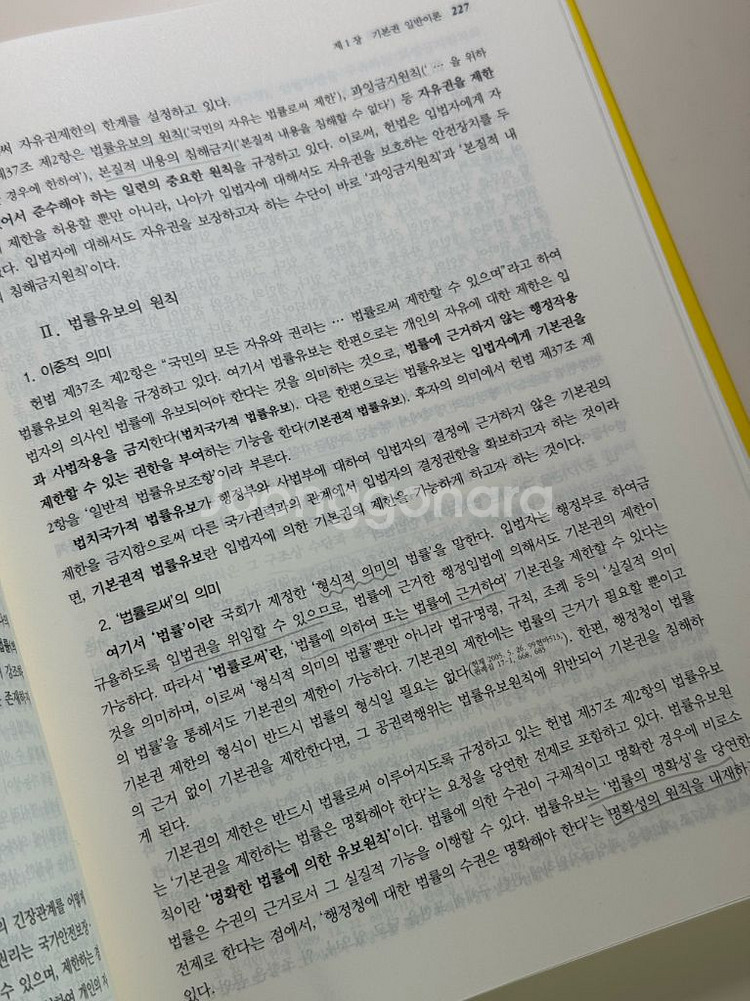 헌법학 입문 한수웅 도서 교재 참고서 법문사 로스쿨--2