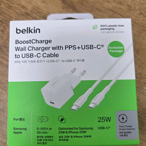 [미개봉] 벨킨 충전기 25W USB-C