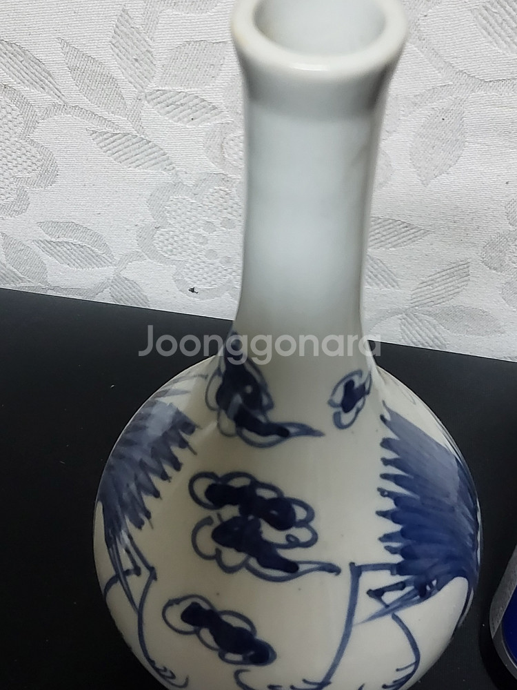 청화백자 운학문 주병--1