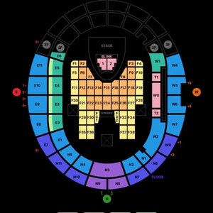 블랙핑크 콘서트 7/5 토 E2구역 2장 응원봉 2개