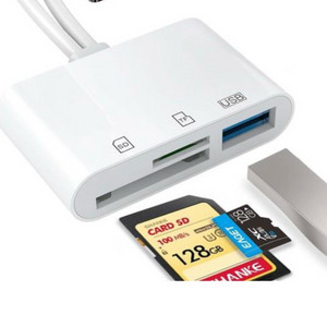 아이폰 아이패드용 SD 카드 리더기 USB C 및 라이