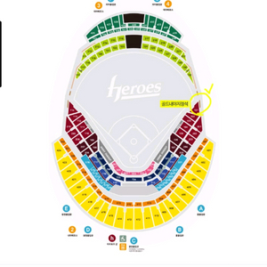 고척돔 한화 vs 키움 7월5일 3루 4충 지정석