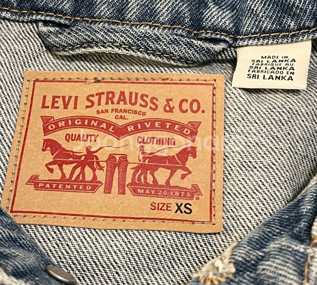 리바이스 여자 청자켓 데님자켓 85/XS--3