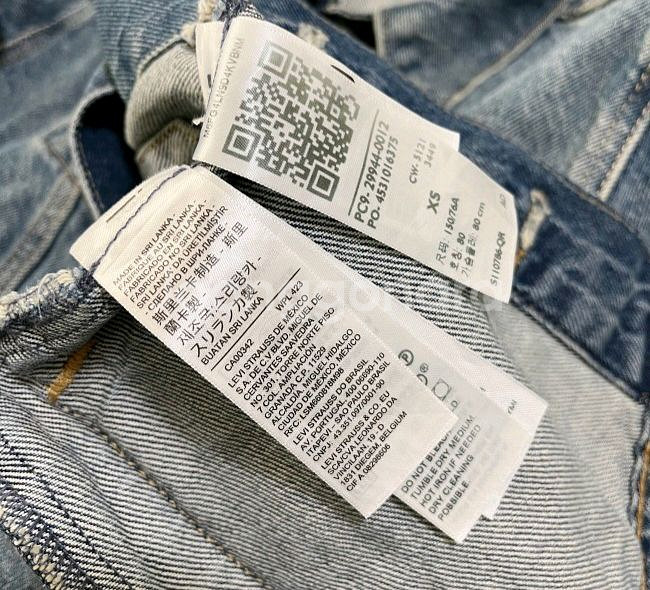 리바이스 여자 청자켓 데님자켓 85/XS--4