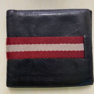 Bally 발리 삼선 블랙 소가죽반지갑(구성품전체있음)
