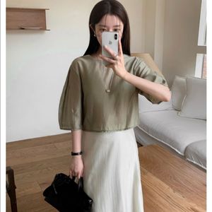 크롭 블라우스 팝니다