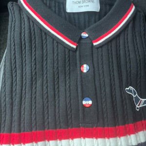 톰브라운 니트 폴로