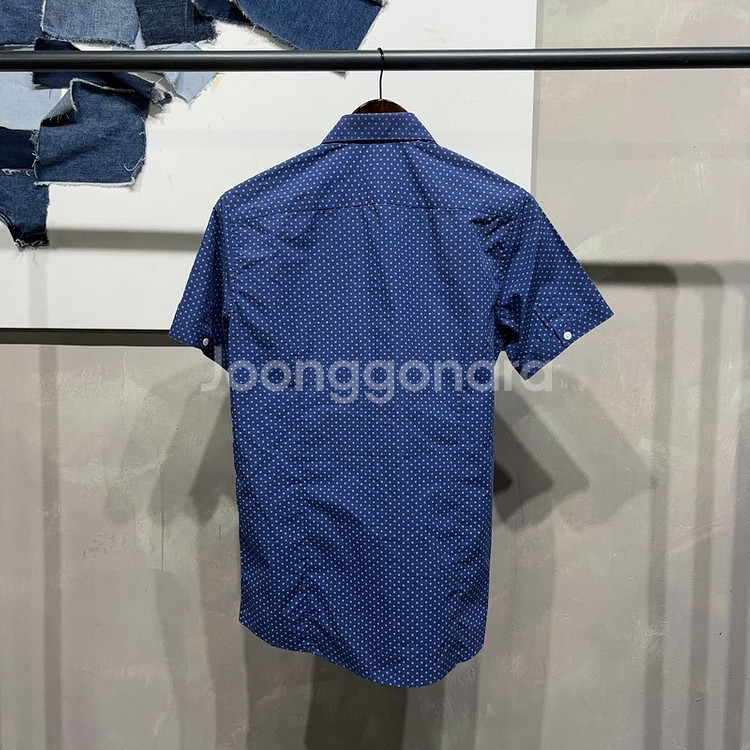 (95) 마인드브릿지 캐주얼 도트 반팔 셔츠 남방--3