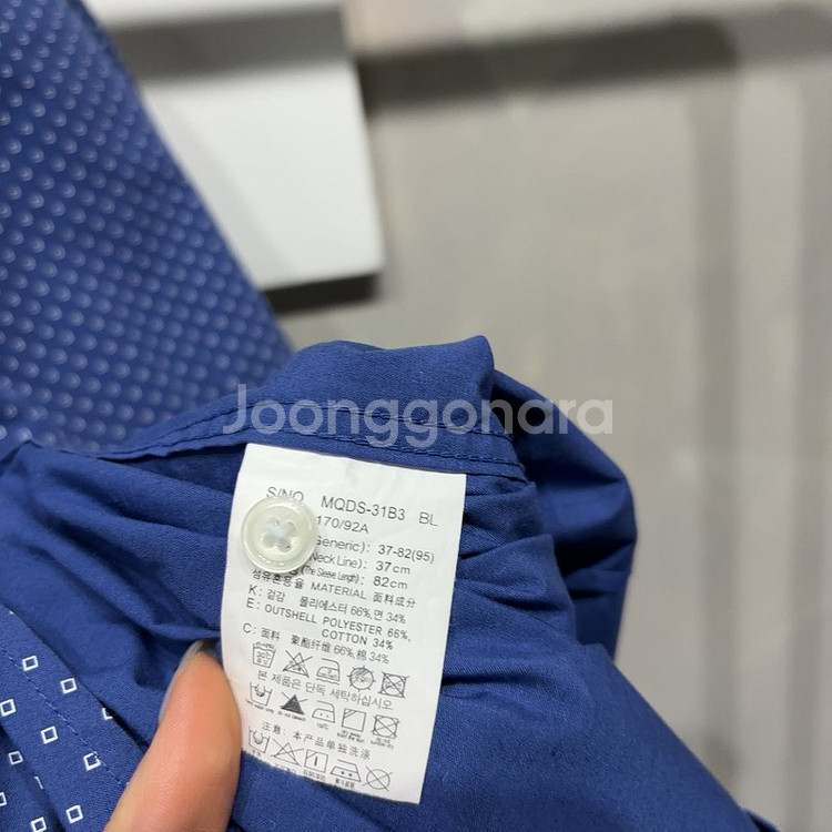 (95) 마인드브릿지 캐주얼 도트 반팔 셔츠 남방--2