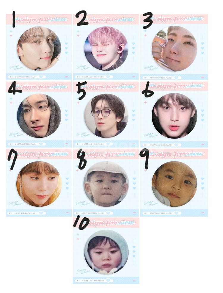 세븐틴 말랑 핀 뱃지 정한,호시,원우,우지,민규,승관--0