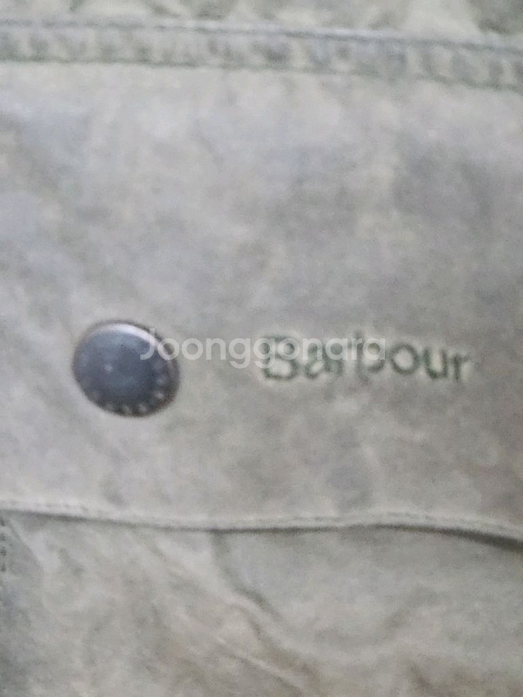 (XL) 바버 뷰포트 왁스자켓 올리브그린 왁싱점퍼--3