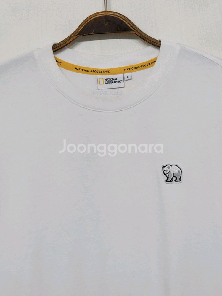 (XL) 내셔널지오그래픽 반팔티 화이트 북극곰 티셔츠--1