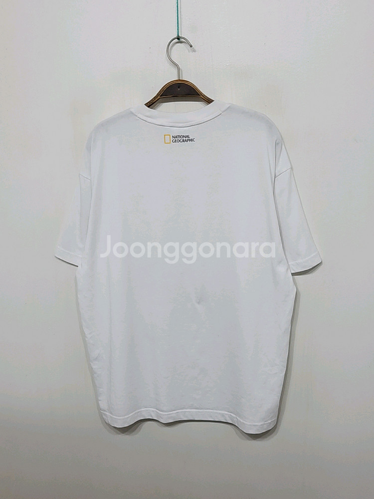 (XL) 내셔널지오그래픽 반팔티 화이트 북극곰 티셔츠--7