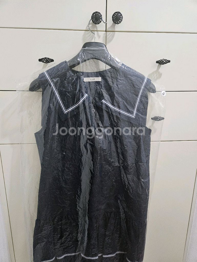 세일러 빅 카라 린넨 민소매 마린 원피스_네이비--1