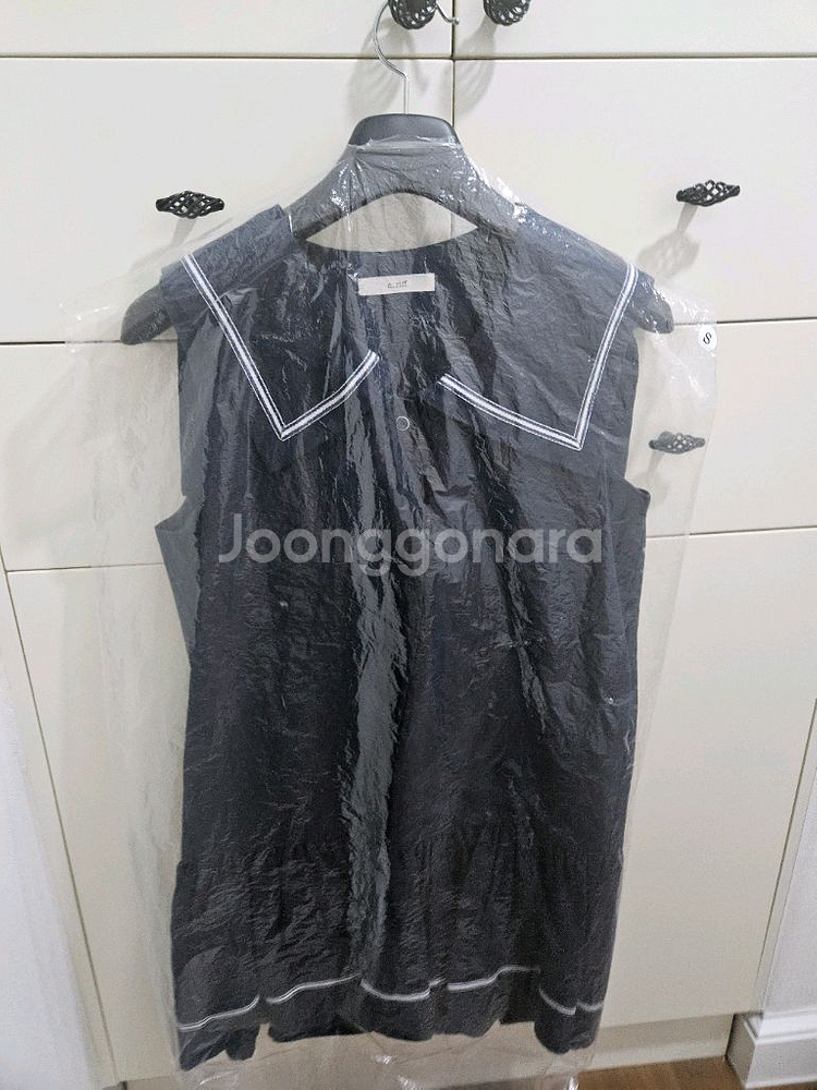 세일러 빅 카라 린넨 민소매 마린 원피스_네이비--2