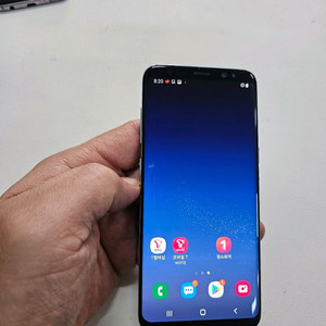 갤럭시 S8블루 정상공기기