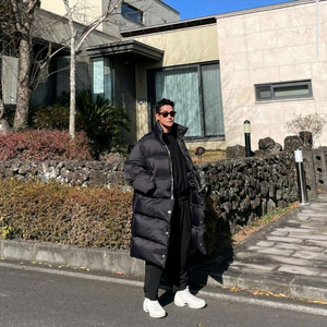 송지오옴므 메타 롱 패딩 48사이즈 새제품 23FW