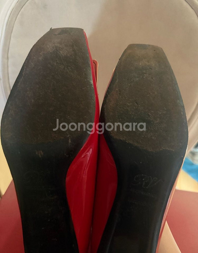 로저비비에 버클 펌프스 금장 레드(240)--6