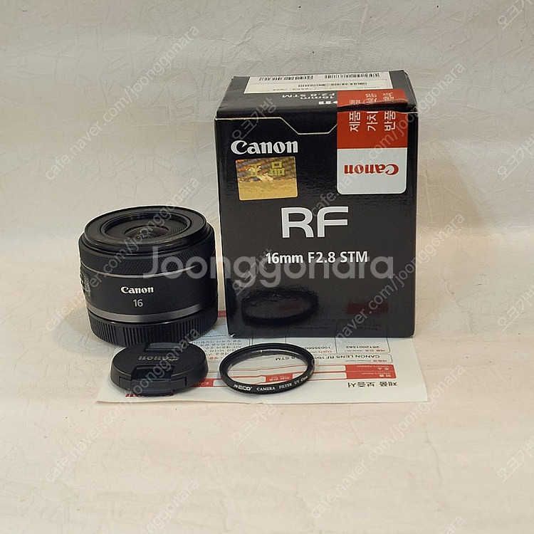 캐논 정품 RF 16mm 2.8 stm 신품급--0