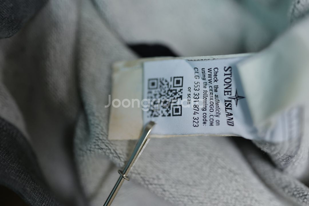 스톤아일랜드 정품 와펜 맨투맨 (L) 그레이--2