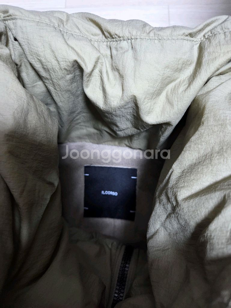 일꼬르소 구스 다운 그레이 울트라 오버핏 볼륨 퍼 숏--2