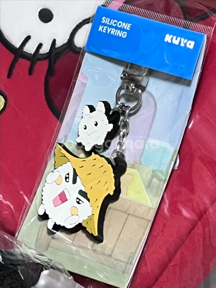 양파쿵야 주먹밥 쿵야 PVC키링 밀짚--1