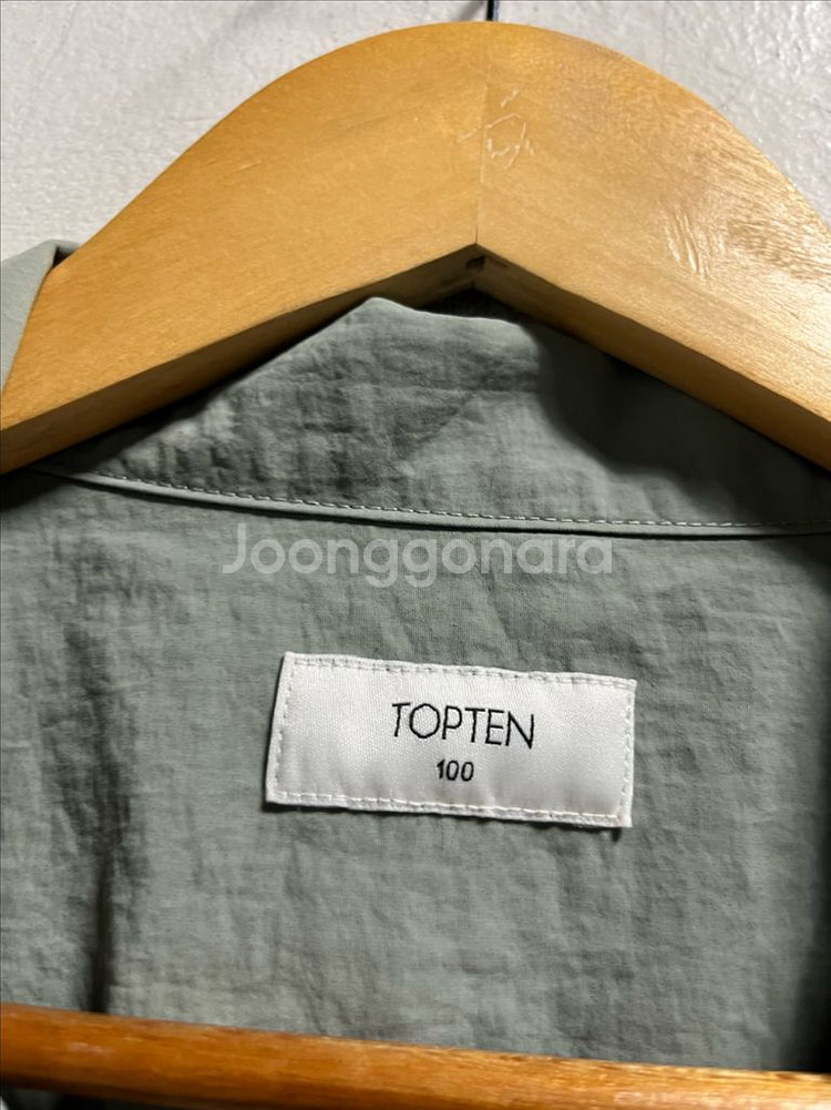 105-110 TOPTEN 나일론 오버핏 반팔 셔츠--3