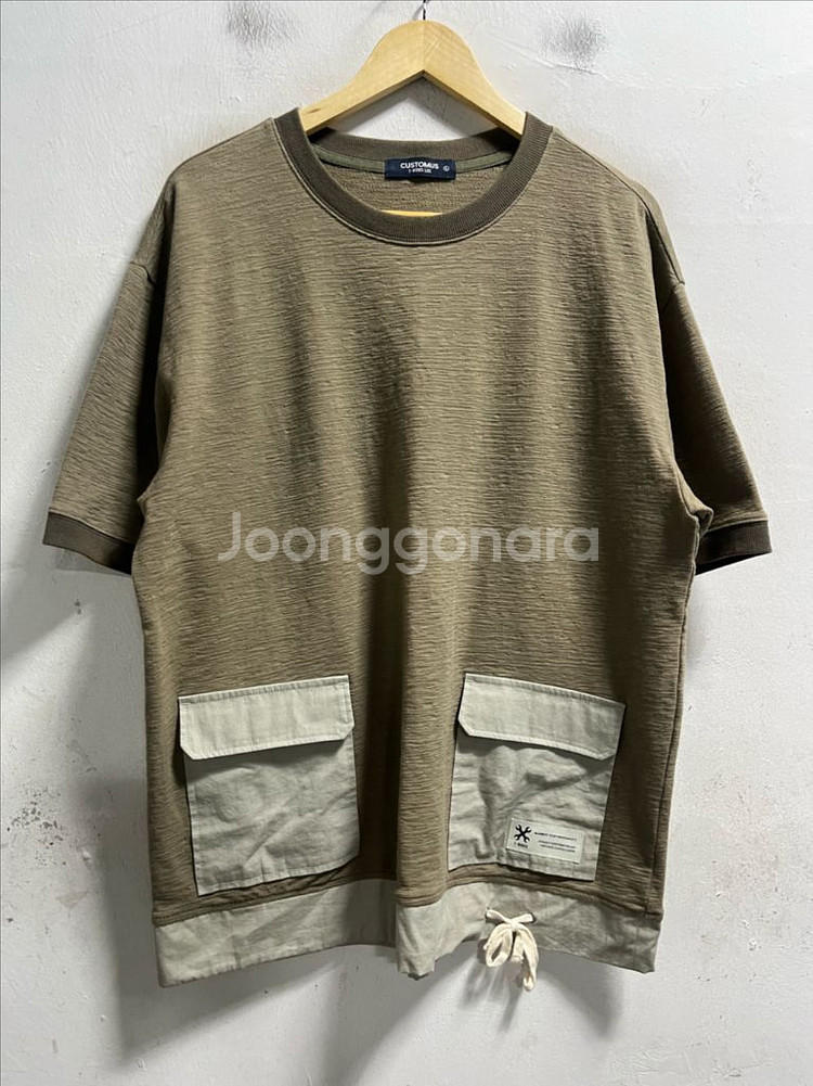 105-110 CUSTOMS 스판 루즈핏 반팔티--0