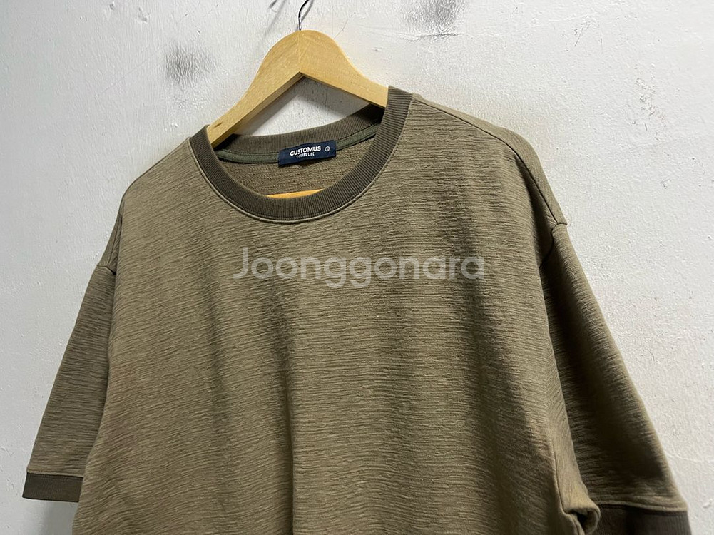 105-110 CUSTOMS 스판 루즈핏 반팔티--1