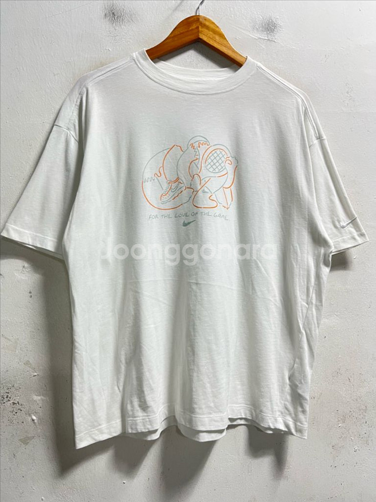100-105 나이키 드라이핏 빅로고 루즈핏 반팔티--0